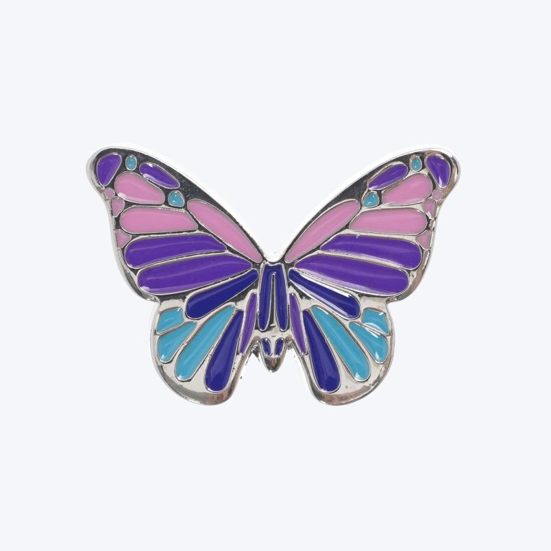 Crocs Bedž multi purple butterfly U - 10011089