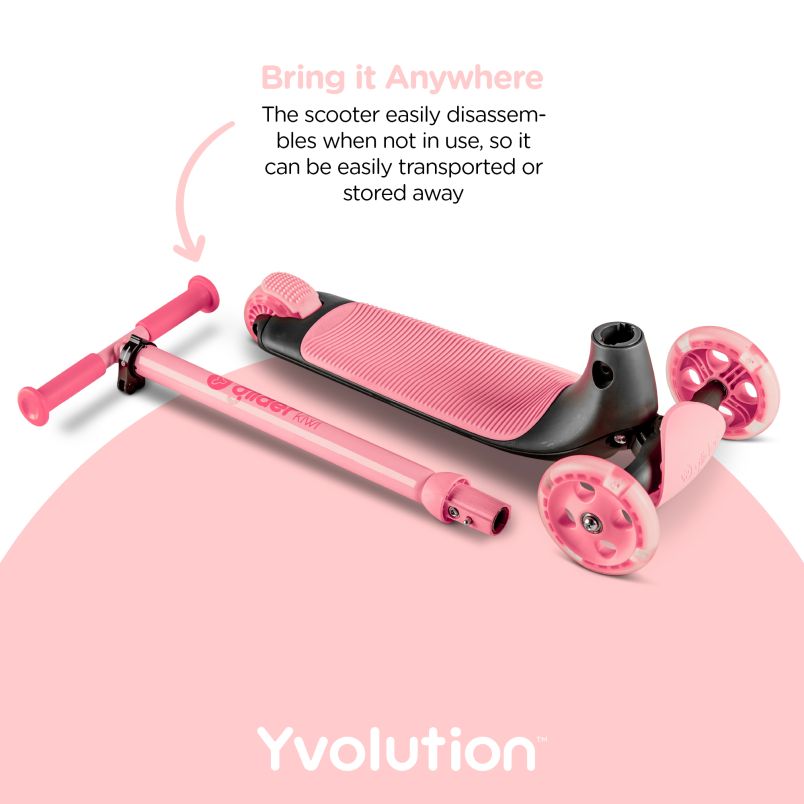 YVOLUTION Trotinet yglider kiwi rozi GT - 101260