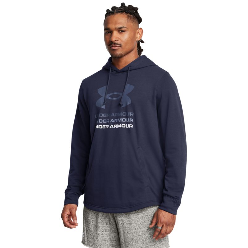 UNDER ARMOUR Duks sa kapuljačom ua rival terry graphic hood M - 1386047-411