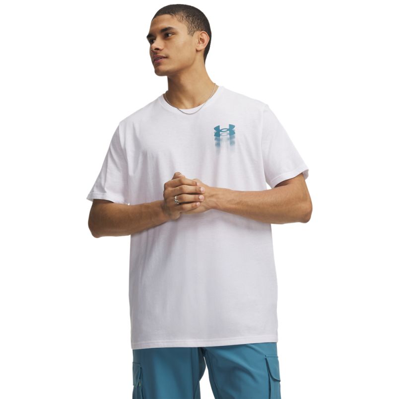 UNDER ARMOUR Majica kratak rukav m blur logo ss M - 6009245-100#L