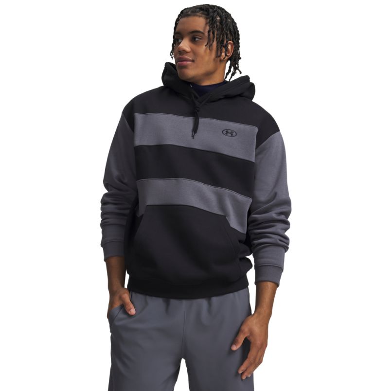 UNDER ARMOUR Duks sa kapuljačom rival fleece striped hoodie M - 6014762-008#L