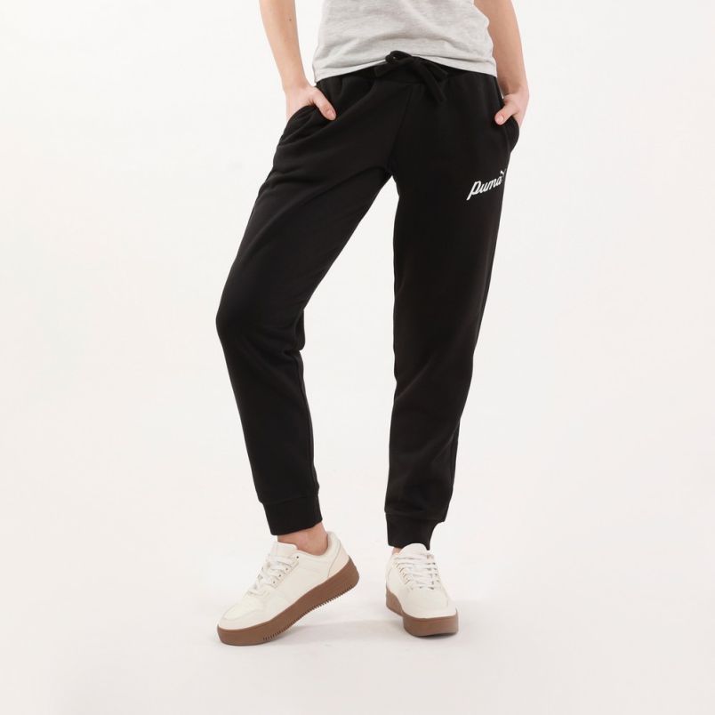 PUMA Donji deo trenerke ess+ script pants fl W - 681536-01