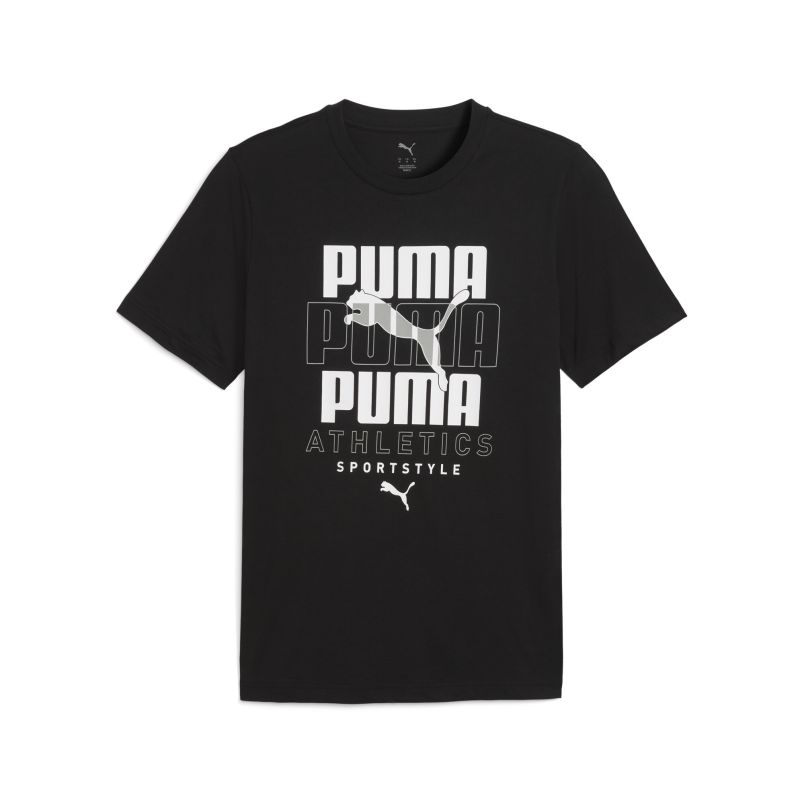 PUMA Majica kratak rukav graphic stacked tee M - 688038-01#L