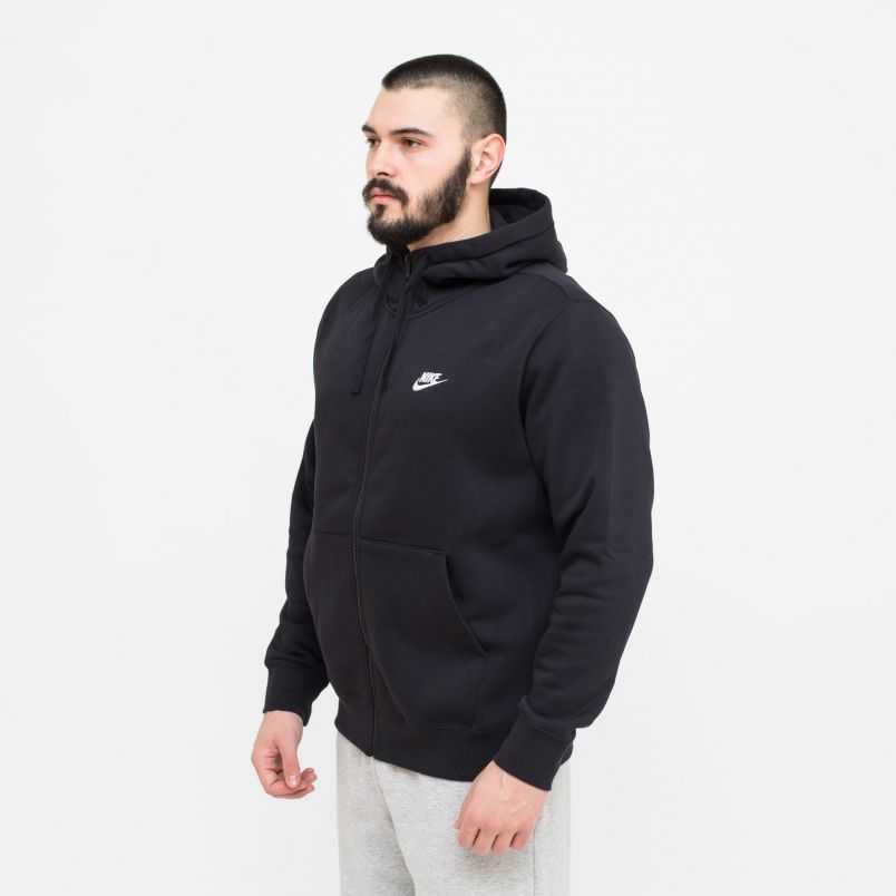 NIKE Duks sa kapuljačoM nsw club hoodie fz bb M - BV2645-010