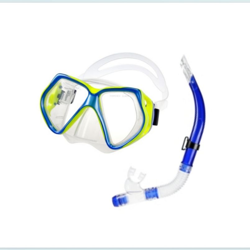 BLUE REEF Maska plastic semi-dry snorkel set U - DPC