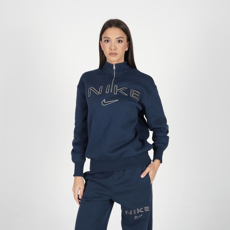 NIKE Duks nsw phnx flc oos logo qz top W - FV7679-478#L