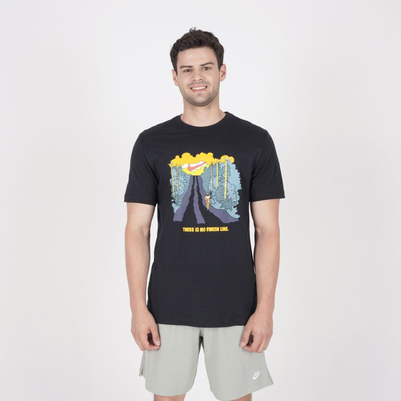 NIKE Majica kratak rukav nk tee run iykyk M - HJ3678-010