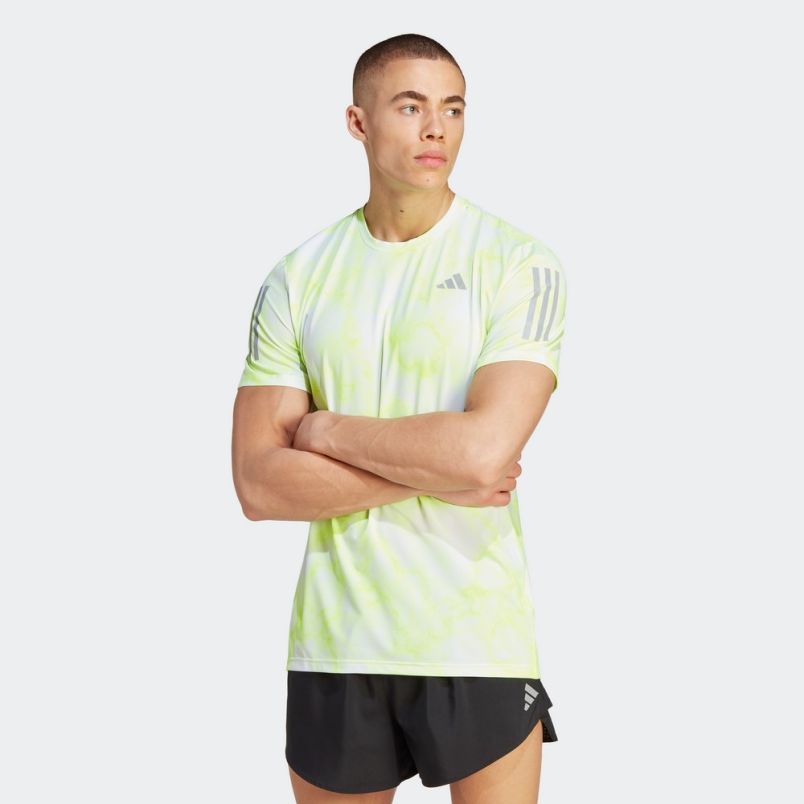ADIDAS Majica kratak rukav own the run allover print tee M - IL4799