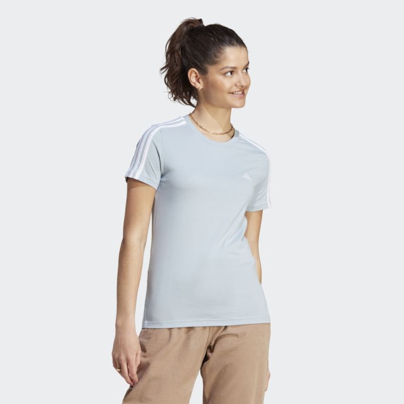 ADIDAS Majica kratak rukav essentials slim 3-stripes t-shirt W - IM2788
