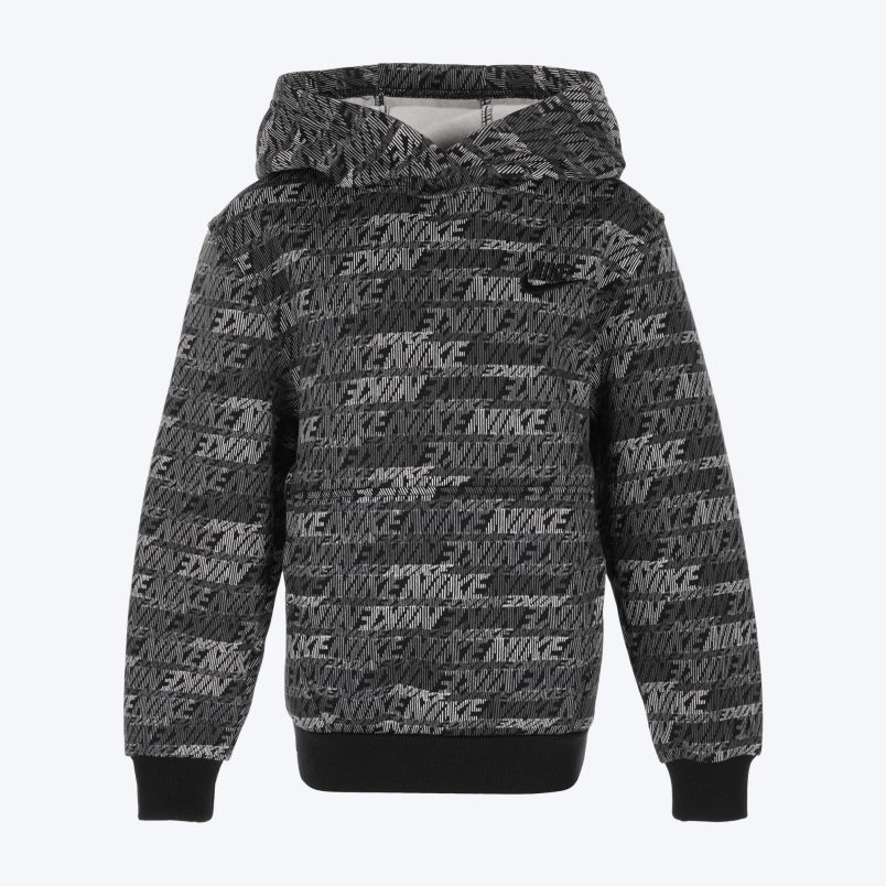 NIKE Duks sa kapuljačom nsw club flc po hdy aop BG - IM4938-010#S