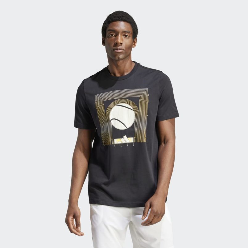 ADIDAS Majica kratak rukav aeroready tennis arc de ball graphic tee M - IS2415