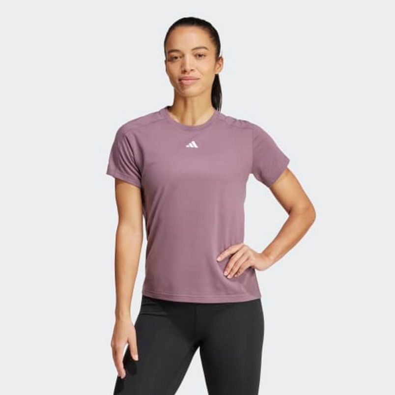 ADIDADS Majica kratak rukav aeroready train ess minimal branding crewneck tee W - IX1010