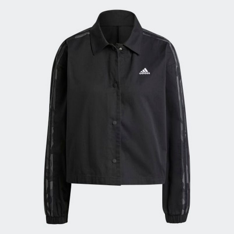 ADIDAS Duks ess camo printed 3s twill coach jacket W - IX3704