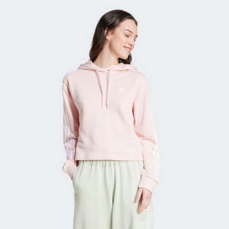 ADIDAS Duks sa kapuljačom women's crop hoodie essentials 3s W - IY4214
