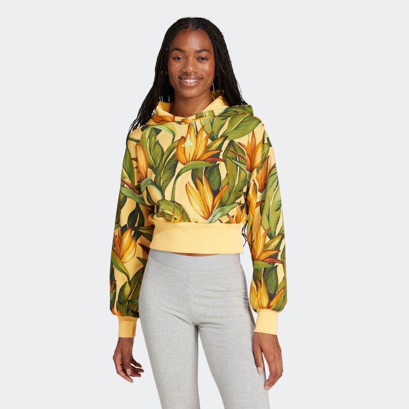 ADIDAS Duks sa kapuljačom adidas x farm hoodie W - JD6282