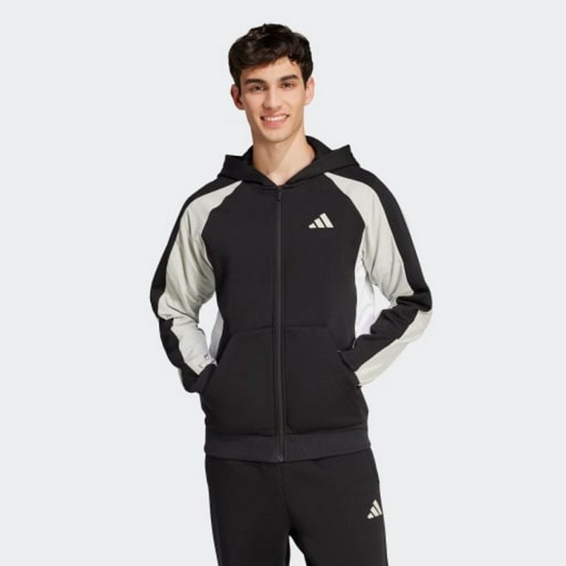 ADIDAS Duks sa kapuljačom FZ HD essentials colorblock M - JD8067#XXL