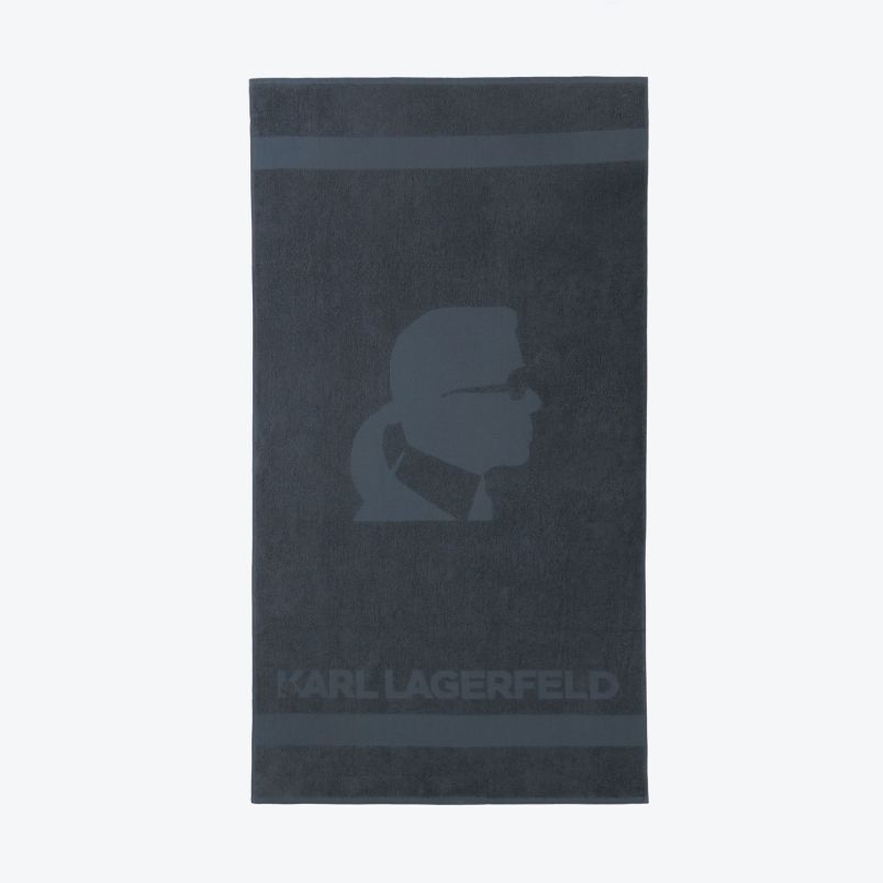 KARL LAGERFELD PESKIR BEACH TOWEL M - KL18TW01GREY