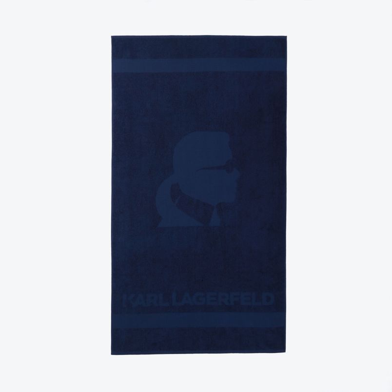 KARL LAGERFELD PESKIR BEACH TOWEL M - KL18TW01NAVY