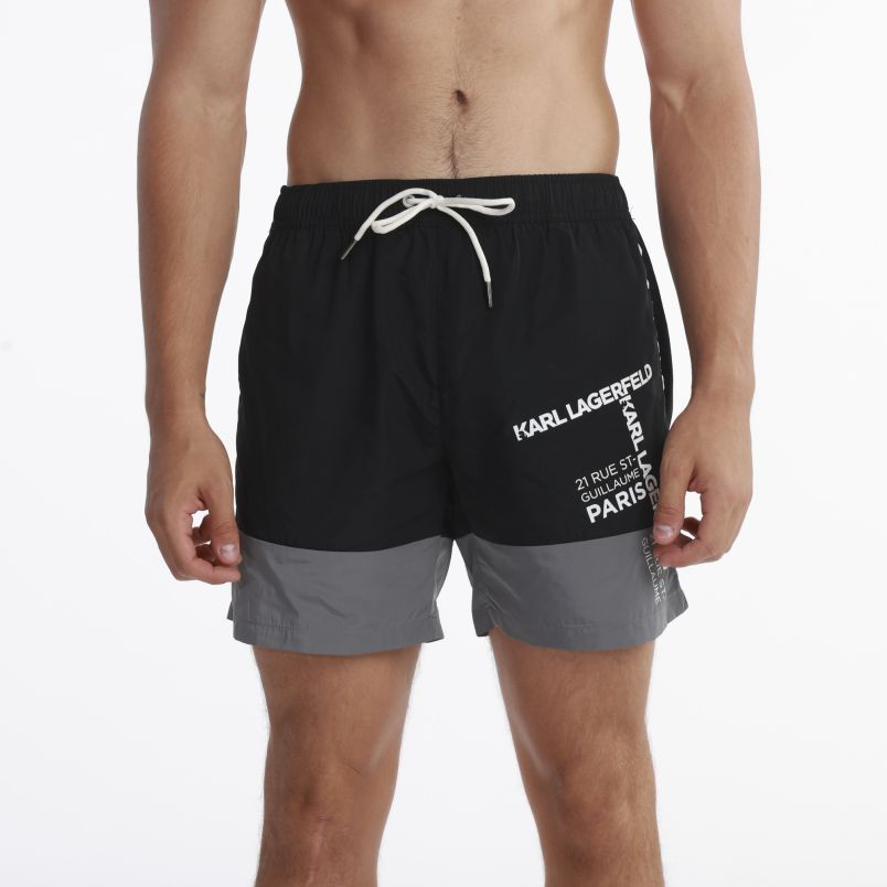 KARL LAGERFELD šorc swim shorts M - KL20MBM02BLACK