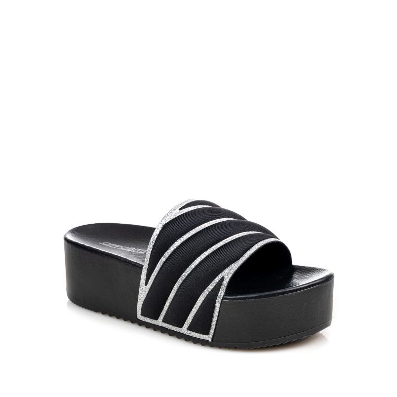 OPPOSITE Papuče lp065634 blk W - LP065634 BLK