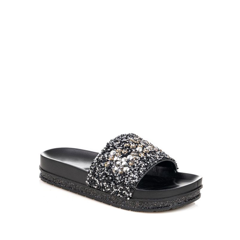 OPPOSITE Papuče lp065713 blk W - LP065713 BLK