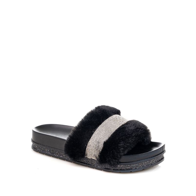 OPPOSITE Papuče lp065716 blk W - LP065716 BLK