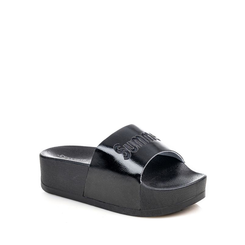 OPPOSITE Papuče lp065720 blk W - LP065720 BLK