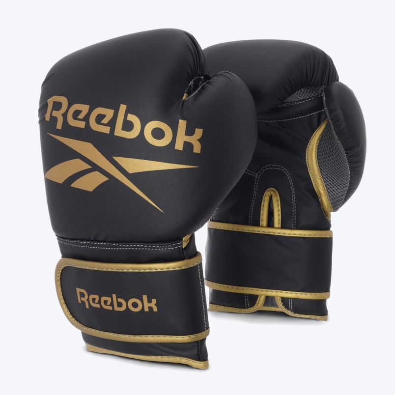 REEBOK Retail Boxing Gloves - 10oz - Gold/Black - RSCB-12010GB-10