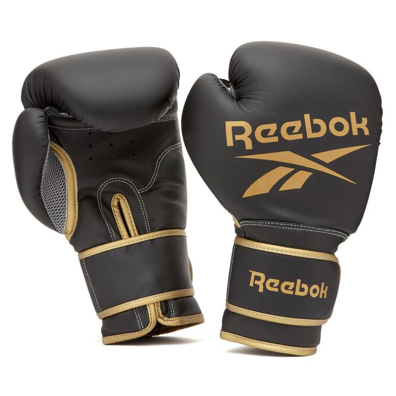 REEBOK Retail Boxing Gloves - 12oz - Gold/Black - RSCB-12010GB-12