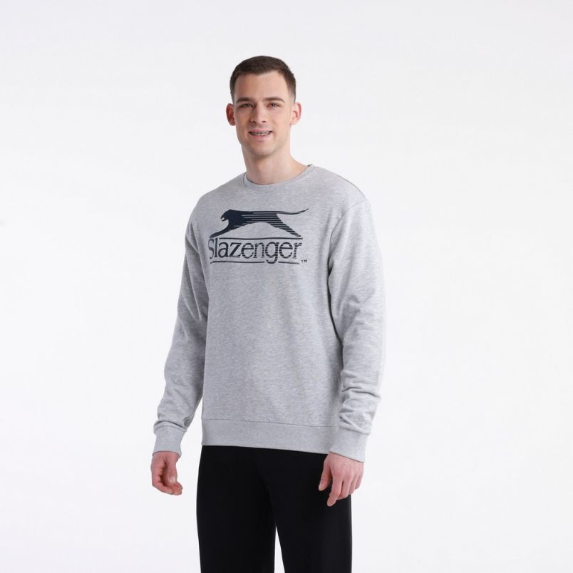 SLAZENGER Duks lines crewneck M - SLA241M601-3A