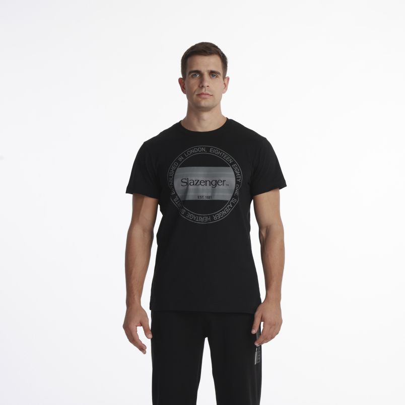 SLAZENGER Majica kratak rukav heritage t-shirt M - SLA243M801-01#S