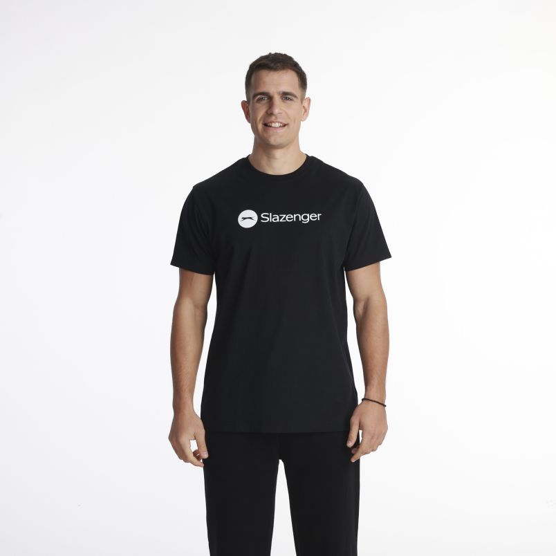 SLAZENGER Majica kratak rukav logo t shirt M - SLA251M801-01