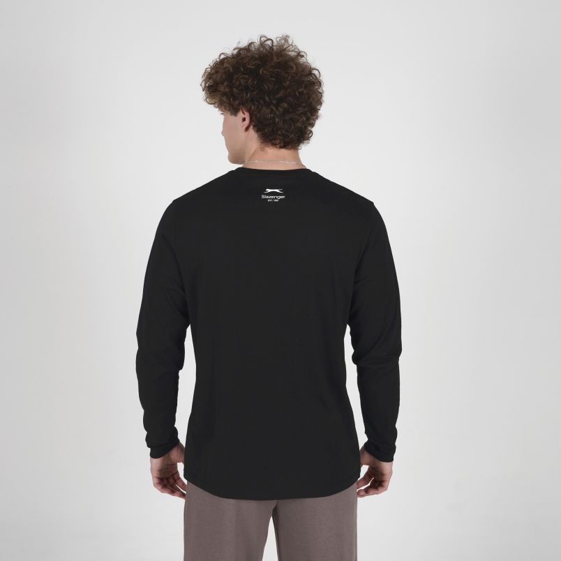 SLAZENGER Majica dug rukav basic long sleeve t-shirt M - SLA263M803-01#XXL