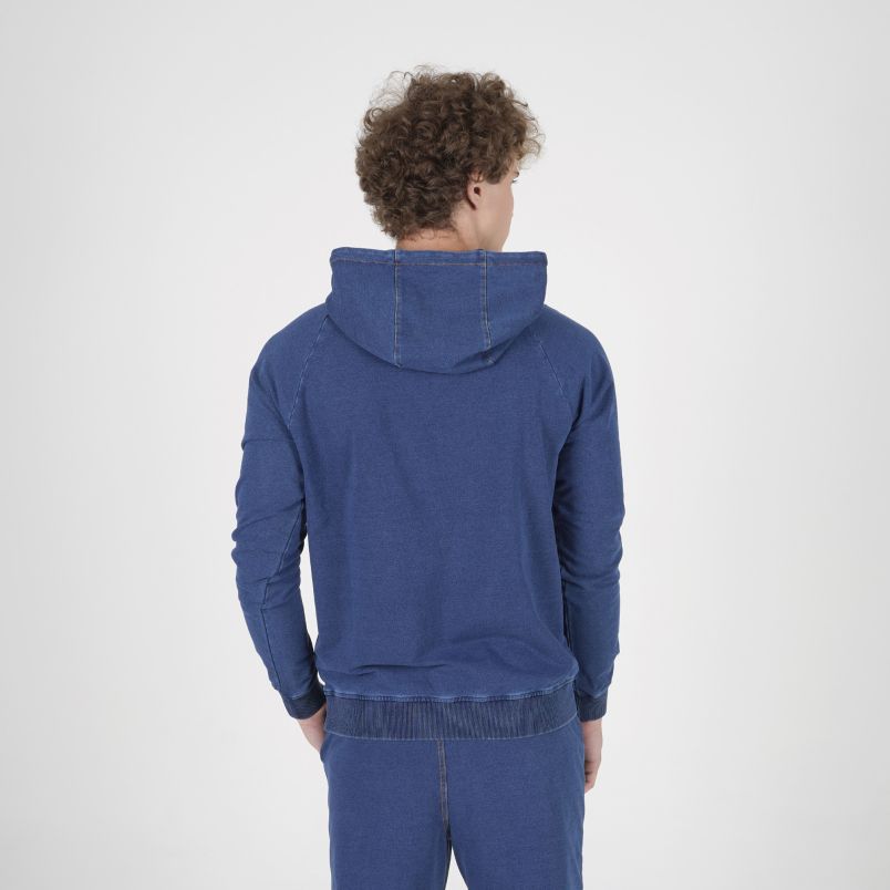 SERGIO TACCHINI Duks sa kapuljačom denim damarindo hoodie M - STM12154-255#L