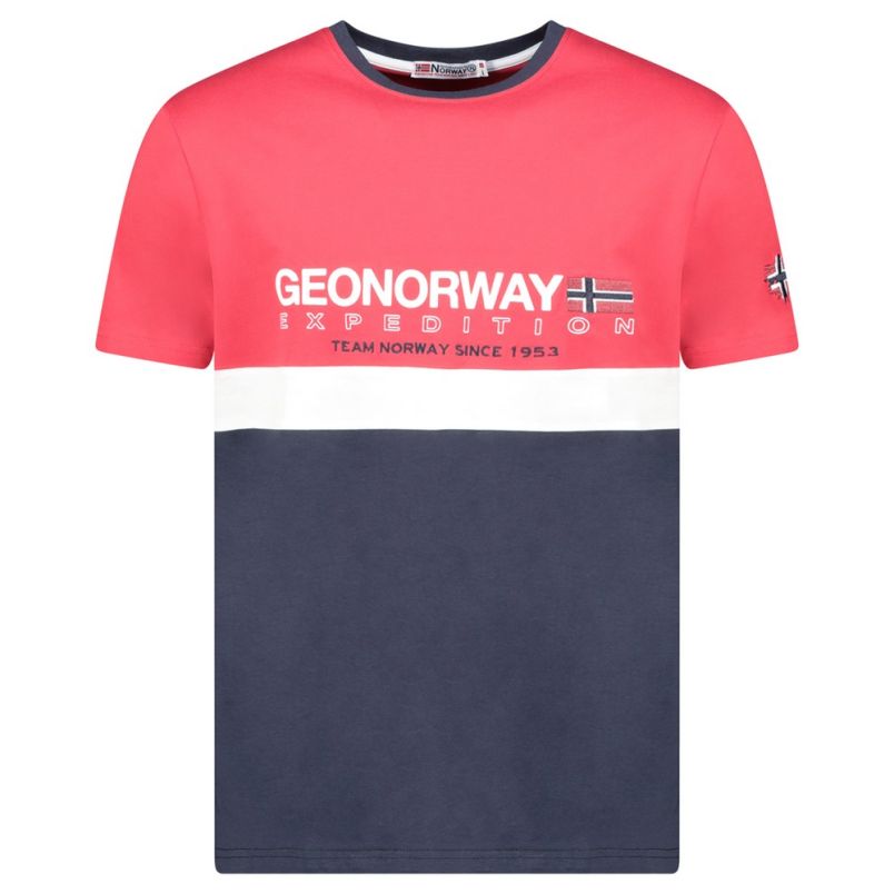 GEOGRAPHICAL NORWAY Majica kratak rukav jdouble db red men 254  M - SY9736H-GN