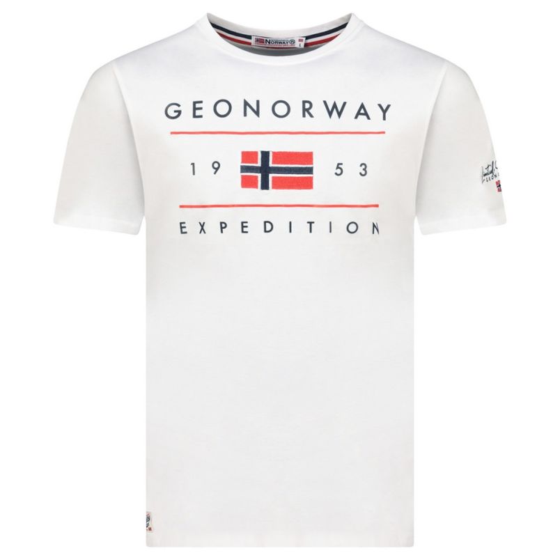 GEOGRAPHICAL NORWAY Majica kratak rukav jezolo db white men 254  M - SY9742H-GN