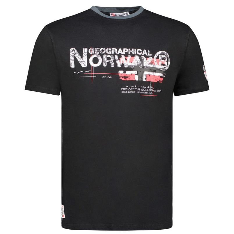GEOGRAPHICAL NORWAY Majica kratak rukav jisland db black men 254 M - SY9743H-GN#L