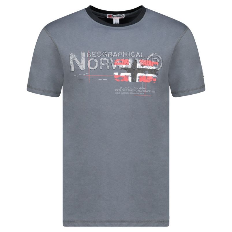 GEOGRAPHICAL NORWAY Majica kratak rukav jisland db dgrey men 254 M - SY9744H-GN#L