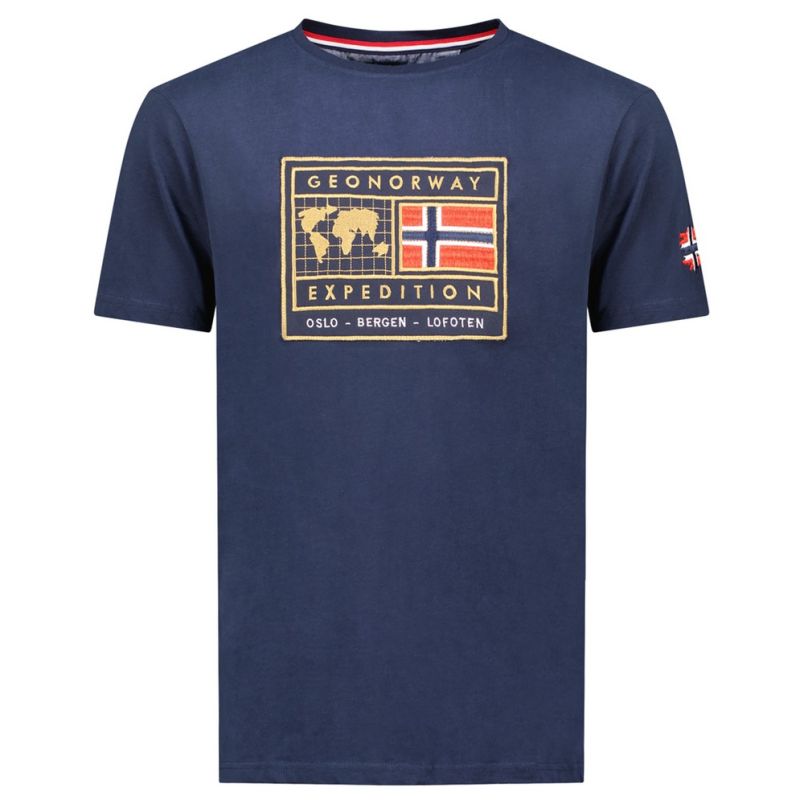 GEOGRAPHICAL NORWAY Majica kratak rukav jofoten db navy men 254 M - SY9759H-GN#L