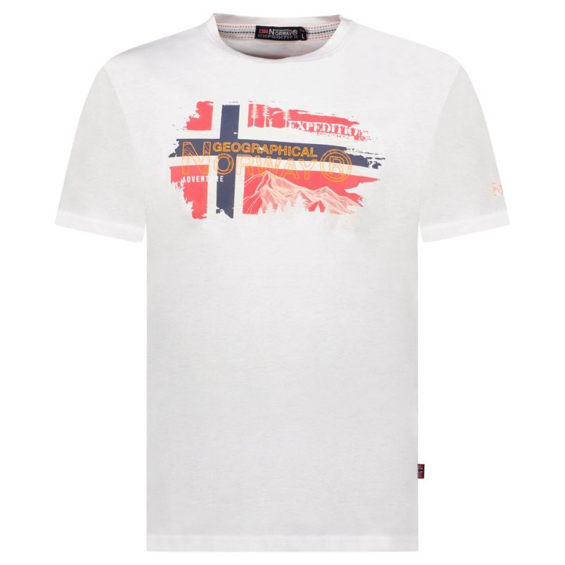 GEOGRAPHICAL NORWAY Majica kratak rukav jysuis db white men 254 M - SY9783H-GN