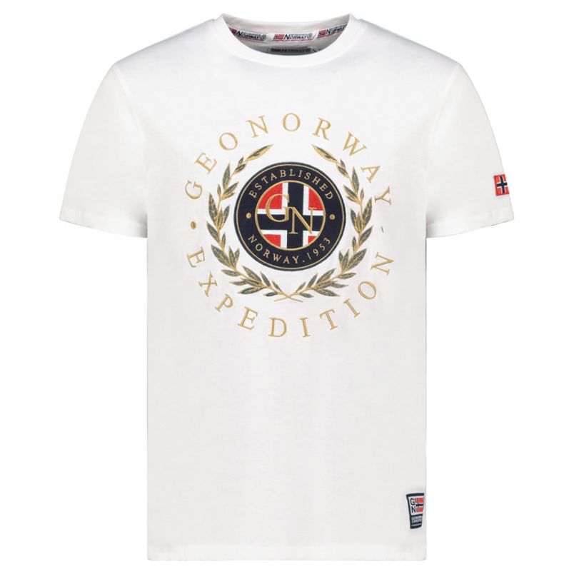 GEOGRAPHICAL NORWAY Majica kratak rukav jiger db white men 254 M - SY9879H-GN