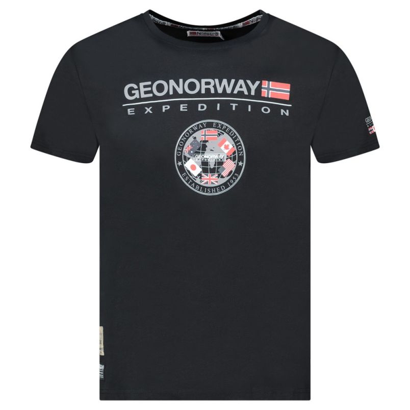 GEOGRAPHICAL NORWAY Majica kratak rukav jvick db black men 254 M - SY9948H-GN