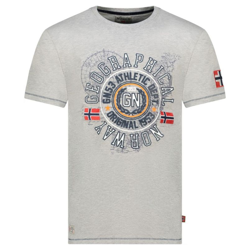 GEOGRAPHICAL NORWAY Majica kratak rukav jodept blended grey db men 240 M - SZ1754H-GN#L