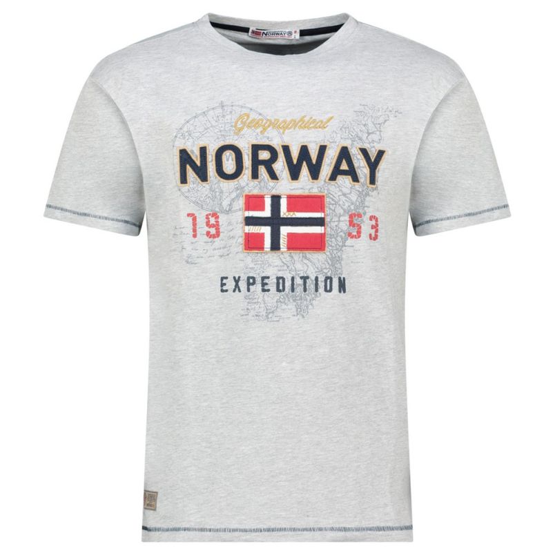 GEOGRAPHICAL NORWAY Majica kratak rukav juitre blended grey db men 254 M - SZ2801H-GN#L