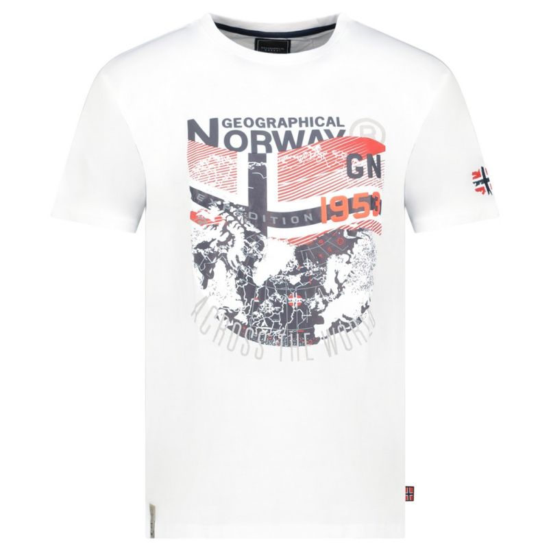 GEOGRAPHICAL NORWAY Majica kratak rukav jacross white db men 402 M - SZ2898H-GN#XXXL