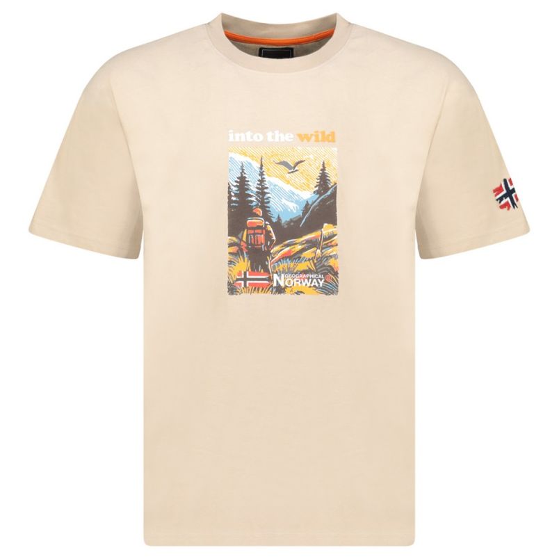 GEOGRAPHICAL NORWAY Majica kratak rukav jinto beige db men 402 M - SZ3295H-GN#L