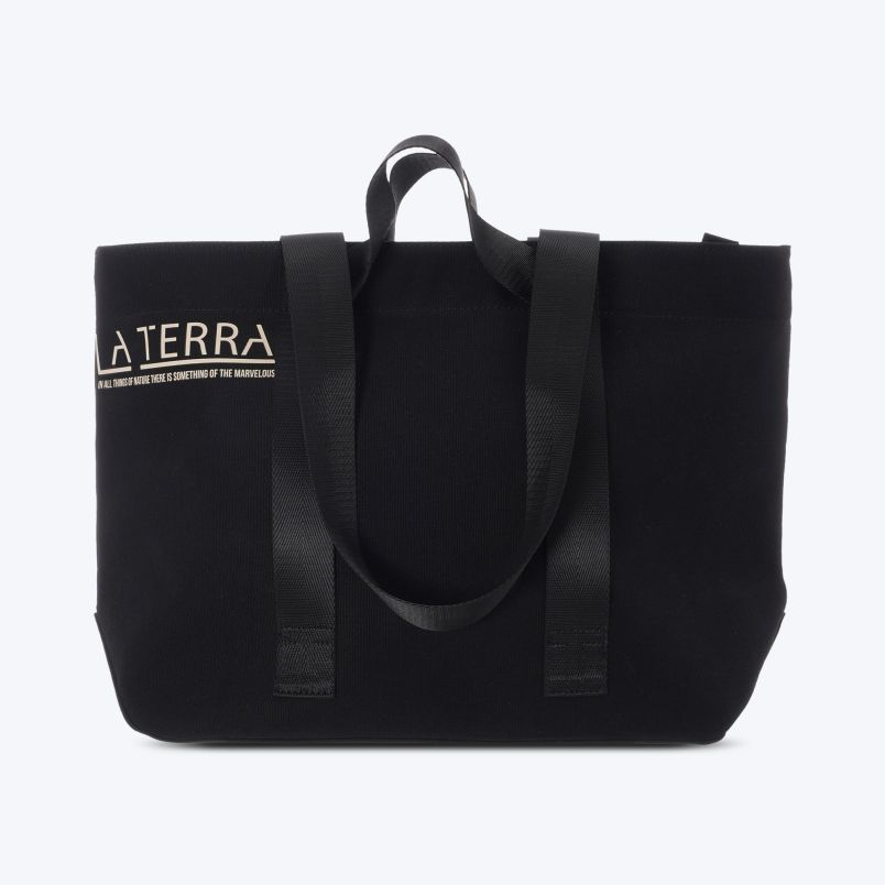 LA TERRA large canvas beach shopper - TRE261F109-01
