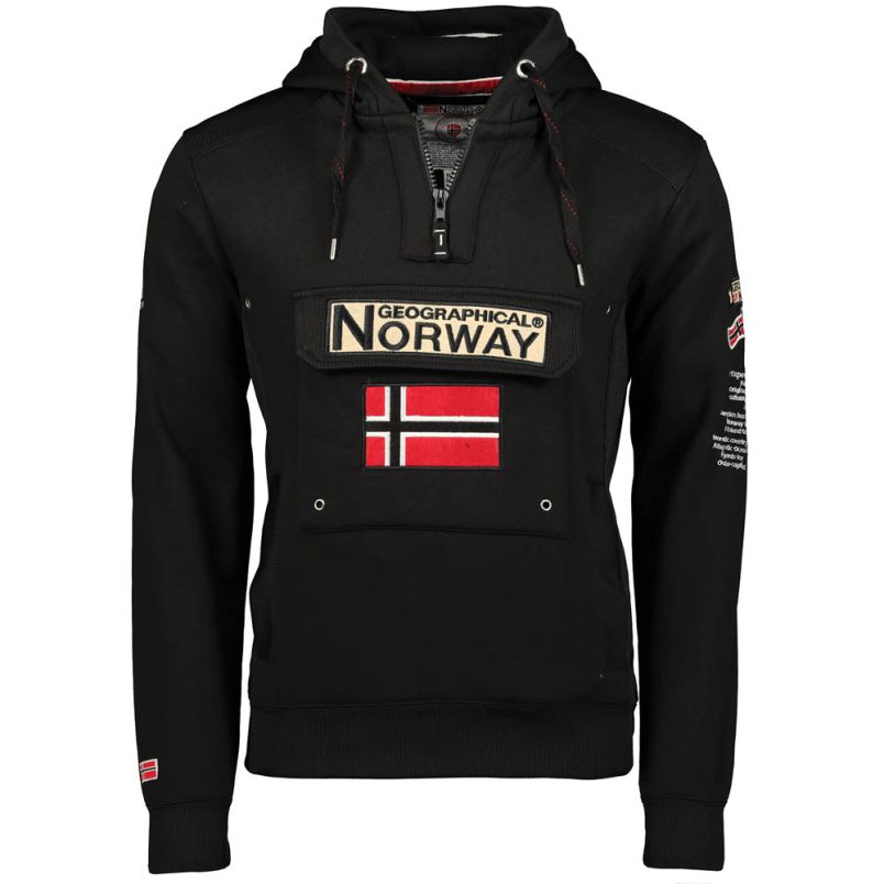 GEOGRAPHICAL NORWAY Duks sa kapuljačom gymclass dgreen db men 054 M - WZ6308H-GN#L