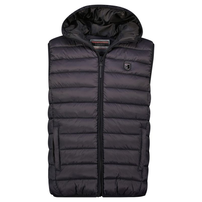 GEOGRAPHICAL NORWAY Prsluk vamigotal hood db black men 096 M - WZ6819H-GN#L