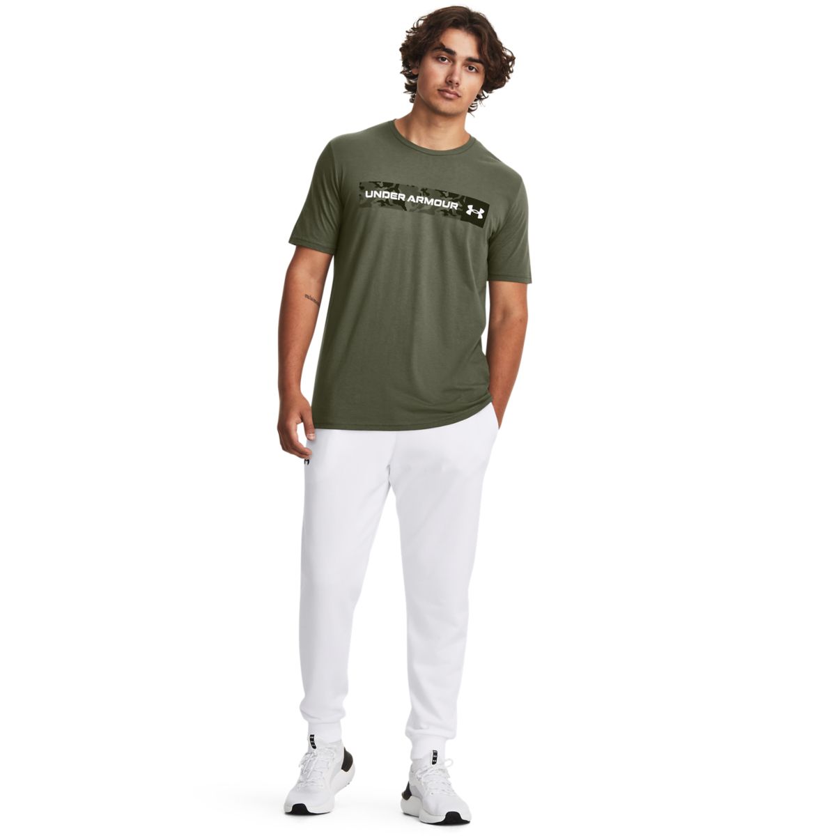 1376830 UNDER ARMOUR Majica kratak rukav ua camo chest stripe ss M - 1376830-390